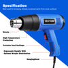 2000W Electric Heat Gun Hot Air Gun Remove Paint Varnish Adhesives Shrink Wrap