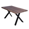 2x Industrial Steel Table Legs Stand Feet Trapezium X Square Shape Frame 2024