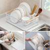 Kitchen Dish Drainer Cutlery Cup Plates Holder Sink Rack Drip Tray Fruits Basket