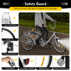 24" Adult Tricycle 6-Speed White 3 Wheel Bicycle Cruise Trike with Basket + Lamp