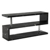 Miami High Gloss S Shape TV Stand In Milano Marble Effect