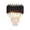 Industrial wall light Black Gold Luxury K9 Crystal Droplets Wall Lamp Hallway UK