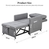 3in1 Folding Sofa Bed Convertible Sleeper Chair Single Armchair With Comfortable