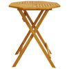 Gecheer Folding Dining Table Garden Table Round Wood Patio Table, Weather O8N0