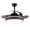 42" Invisible Ceiling Fan Lamp with Remote Ceiling Light Adjustable Wind Speeds