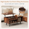 Lift Top Coffee Table Pull up Coffee Table with Storage-Coffee