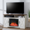 Modern Fireplace Insert TV Stand Cabinet Unit Electric Fire Logs Heater Flame UK