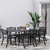 Cast Aluminium Garden Table And Chairs Outdoor Dining Bistro Furniture White Set