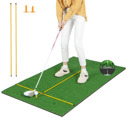 152cm x 92cm Golf Hitting Mat Artificial Turf Mat 28mm Golf Practice Grass Mat