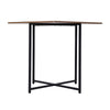 Industrial Table and 4 Stools Rustic Brown Kitchen Breakfast Dining Set of 5