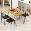 5-Piece Dining Table Set Industrial Rectangular Kitchen Table-Coffee