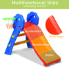 Folding First Climber Slide Set Kids Child Outdoor Indoor Play Basketball Hoop