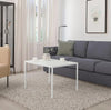 Table 75x60x50cm Coffee Table with Reversible White Top Living Room