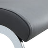 Dining Chairs Set of 2 Faux Leather with Stylish Chrome Cantilever Metal Frame