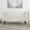 Padded Ottoman Storage Box Trunk Chest Bedding Blanket Linen Bench Pouffe Seat
