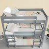 Triple Bunk Beds Kids Children High Sleeper Pine 3FT Single Wooden Bed Frame
