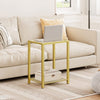 Side Table Bedside Table Tempered Glass Coffee Table 40 x 30 x 55 cm End Table