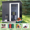 5 x 3ft Metal Garden Shed Outdoor Tool Storage Organizer Small House Organizer