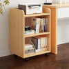 Bedroom Bedside Table Bookshelf Storage Rack Magazine Holder Case & 4 Pulleys UK