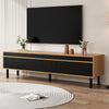 Modern TV Stand Storage Low Cabinet With 4 Doors TV Unit Sideboard Living Room
