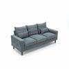 Panana Linen Fabric 2 & 3 Seater Sofa Couch with Wood Legs 3 Colours