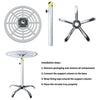 Movable 360° Rotating Paint Stand Stable Lifting Spraying Rack Stainless Steel
