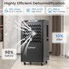 120 L Commercial Dehumidifier w/ Drain Hose Large Spaces up to 500㎡-Black
