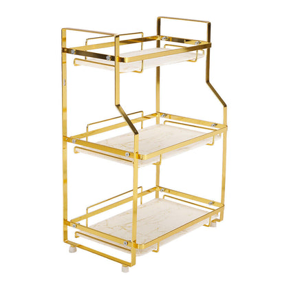 2/3 Tier Bathroom Organizer Rack Makeup Storage Rack Shower Caddy Shelf Stand