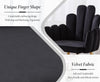 Velvet Dining Chairs Set of 2 Black Upholstered Gold Legs For Kitchen Room Chair