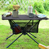 Folding Camping Table Aluminium Alloy Trestle Picnic Desk with Storage Mesh Bag