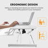 Height Adjustable Small PC Computer Desk Mobile Overbed Table Laptop Stand Shelf
