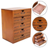 Vintage Wooden Small Cabinet Storage Box Desktop Organizer Unit Display Shelving