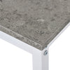 3-Piece Dining Table Set Table with Sturdy Metal Frame for Kitchen, Dining Room