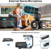 Video Camera Camcorder 56MP WiFi IR Night Vision Video Cam Photography Photo 4K