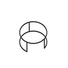 Nesting Coffee Tables Set of 2, Round Stacking Sofa Side Tables for Living Room