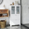 Floor Cabinet Freestanding Bathroom Storage Cabinet-White