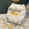 rucomfy | Printed Safari Friends Kids Snuggle Chair | Pre-Filled Beanbag