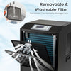 120 L Commercial Dehumidifier w/ Drain Hose Large Spaces up to 500㎡-Black