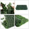 18x Artificial Boxwood Plant Decorative Wall Greenery Wall Hedge Grass Mat Panel