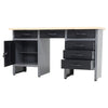 XL Wall Mounted Tool Cabinet Lockable Door Metal Tool Organizer Workshop Garage
