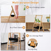 3-Step Ladder Folding Step Ladder Home Portable Bamboo Ladder w/Storage Bag