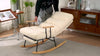 Rocking Chair Modern Armchair with Backrest & Footrest for Living Room, Bedroom