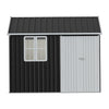 Heavy Duty 10x 8FT Metal Shed Steel Apex Roof Garden Storage Tool Bike Organizer