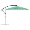 Garden Parasol with Steel Green 290x290x238 J9J9