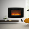 Electric Heater 40-100in LED Fireplace Media Wall Fire Insert/ Wall Mount/ Stand