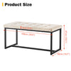 Velvet Padded Ottoman Stool Bed Bench Dining Bench Multicolor Livingroom Bedroom