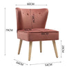 Scallop Back Armchair Cocktail Sofa Accent Seat Living Bedroom Cafe Lounge Sofa