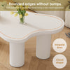 Cloud Coffee Table Modern White Coffee Table for Living Room Irregular Tea Table
