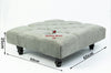 Square Coffee Table Chesterfield Upholstered Footstool Pouffe Foot Stool Seat