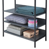 Industrial Open Wardrobe 4 Shelves Clothes Rail Rack